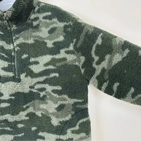 Koolaburra‎ by UGG Camo Cozy Sherpa 1/4 Zip Fuzzy Fleece Pullover XL - Picture 8 of 13